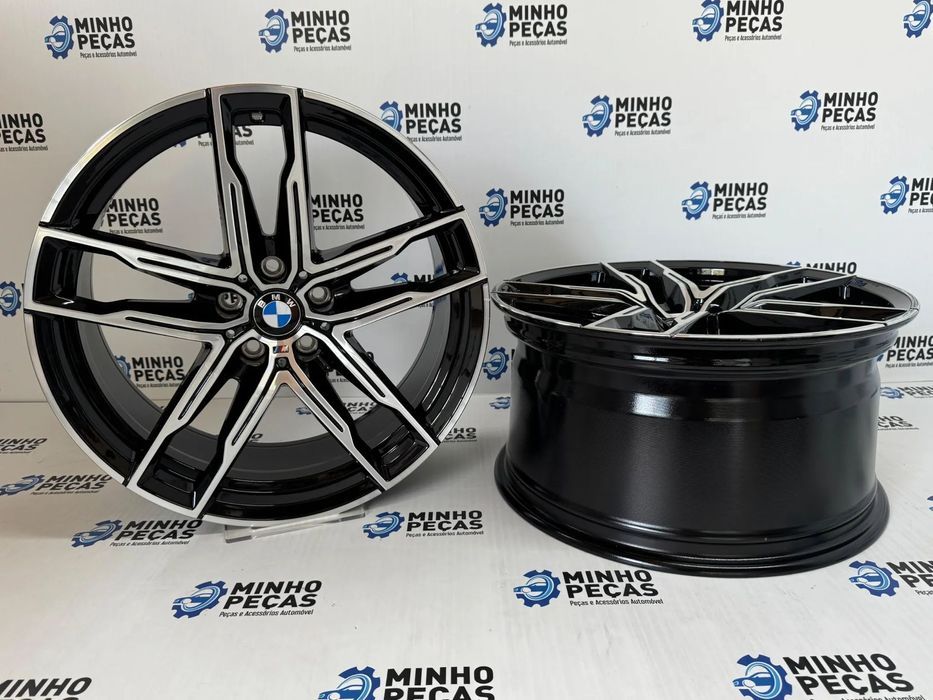 Jantes Look BMW 810M em 19 (5x112) Preto Polido