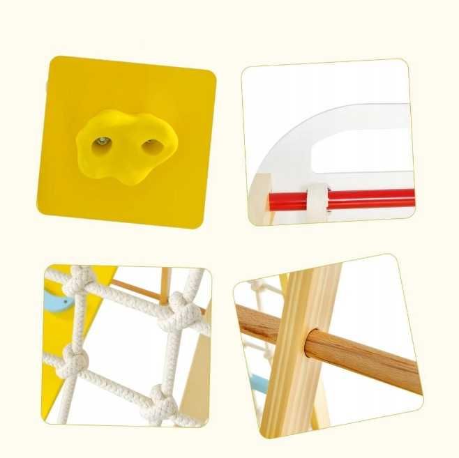 Drewniany Plac zabaw wspinaczkowy 8w1 Małpi gaj