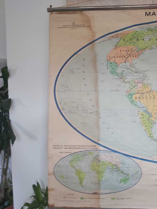 Mapa plucienna Swiata