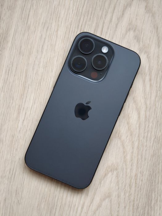 【美品】iPhone15 ProBlack Titanium 128G Apple iPhone 15 Pro 128GB Black Titanium (MTUV3) - SWIPE.UA