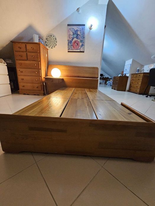Camas de solteiro madeira maciça com arrumação64284147236865122