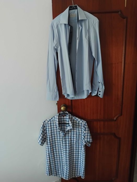 Várias camisas homem - tamanho s