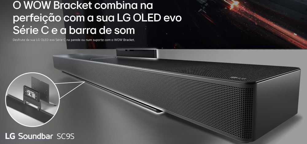 Suporte WOW para Barra de Som LG SC9S (para tv LG OLED evo Séries C)