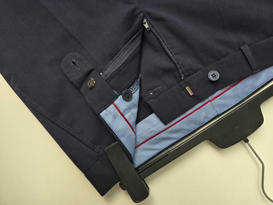 Granatowe spodnie garniturowe Kubenz Legend L