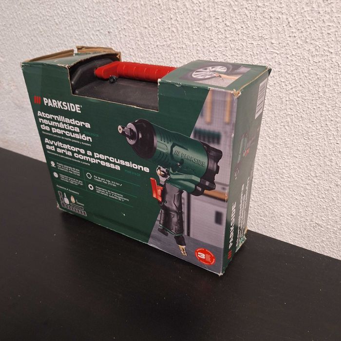 Máquina De Impacto Pneumática Parkside + Acessórios [ Nova ]