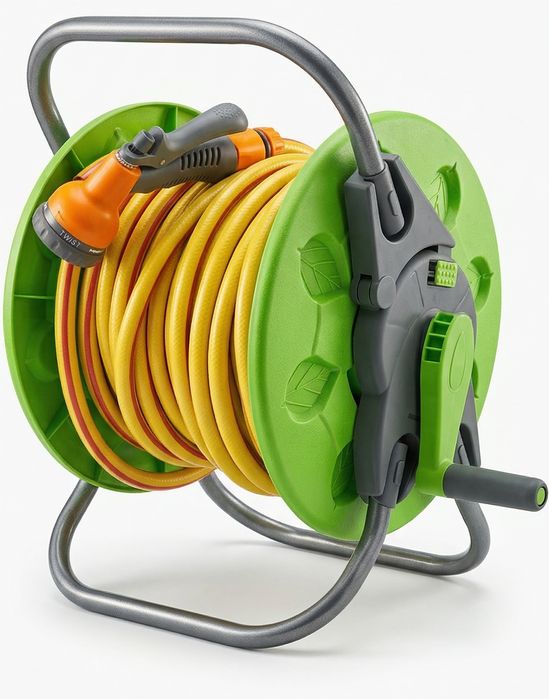 Готовий комплект для поливу: шланг 1/2" 30м + котушка+пістолет+муфти!