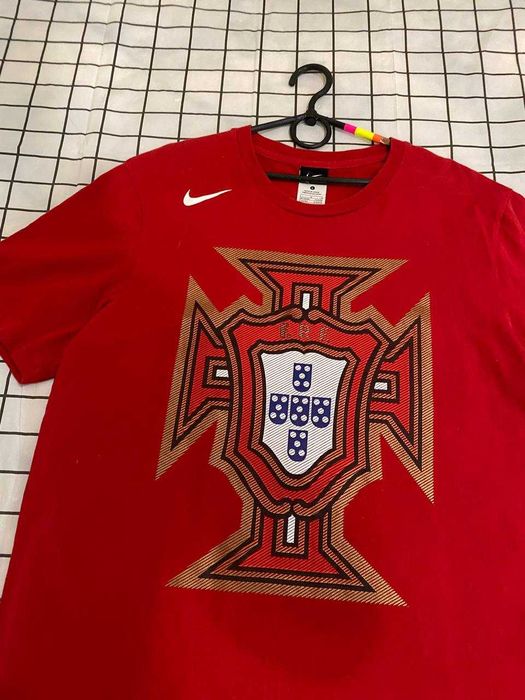 Nike футболка красная с принтом Португалия L оригинал