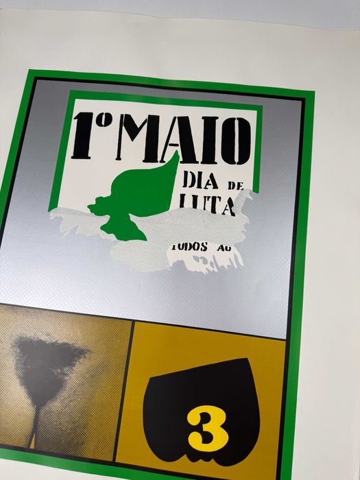 Serigrafia José de Guimarães 1º de Maio 1976 Gravura