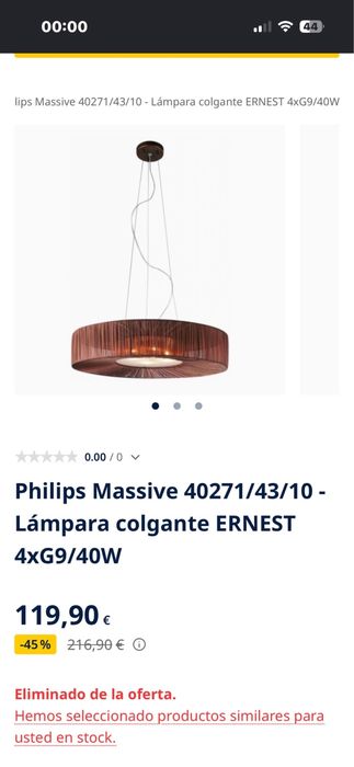Cadeiros teto Phillips