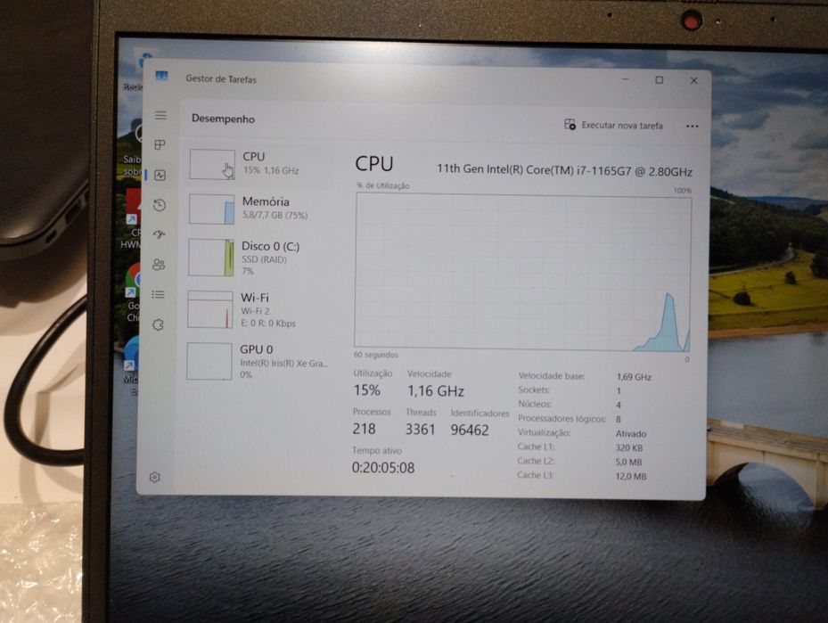 Dell latitude 3520 11°geracao I7-1165G7