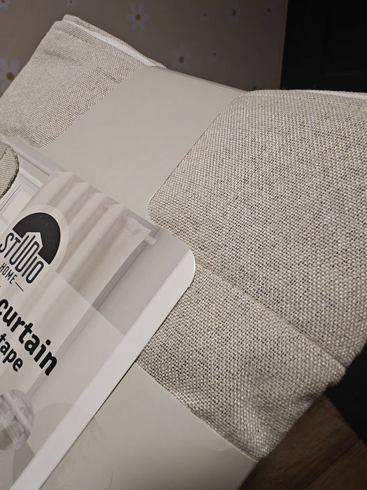 Nowe grube zasłony 140x260 beżowe 2szt