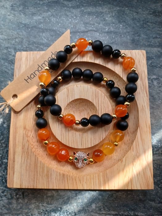 Bransoletki 2w1 z kamienia naturalnego Handmade