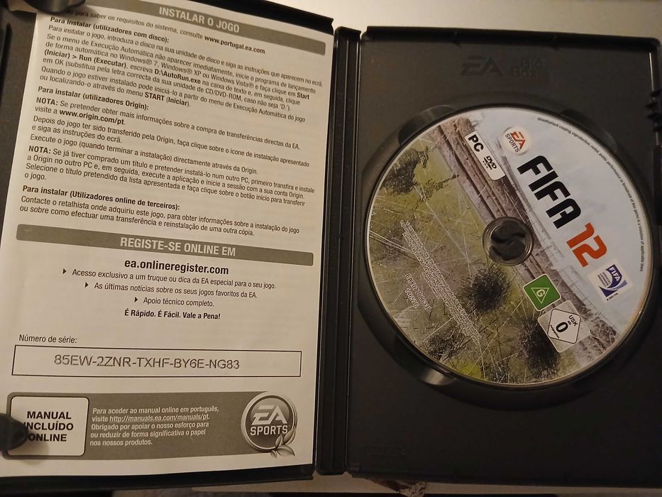 Jogo FIFA2012 compatível com DVD