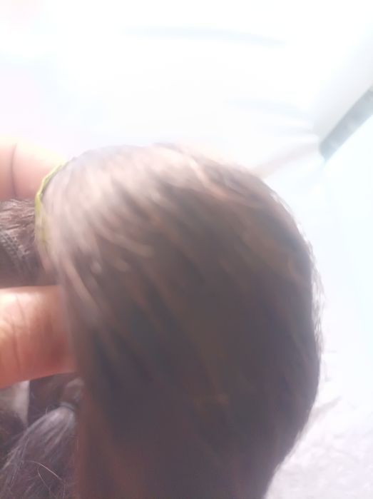 Cabelo natural cor  castanho 200 gramas novo e tratado