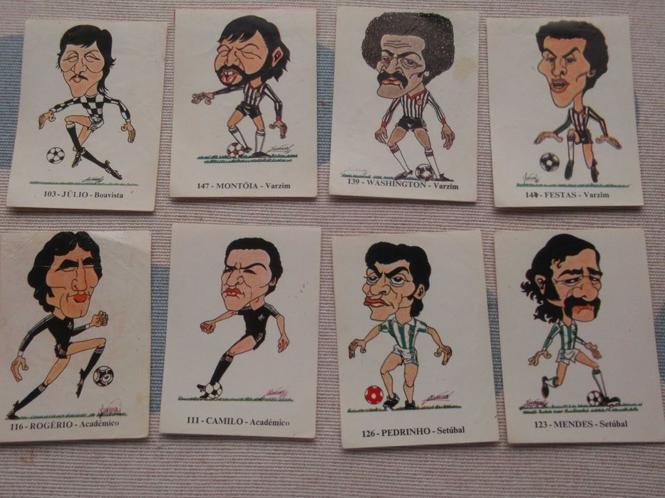 Cromos antigos de futebol