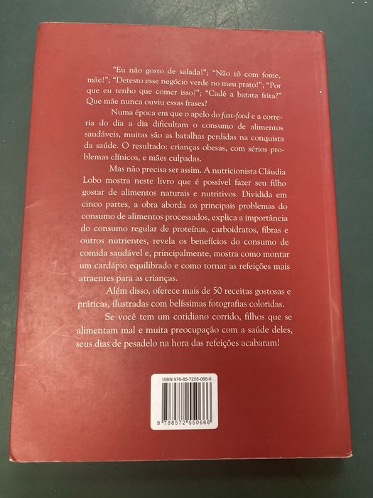 Livro Comida de Criança, de Cláudia Lobo