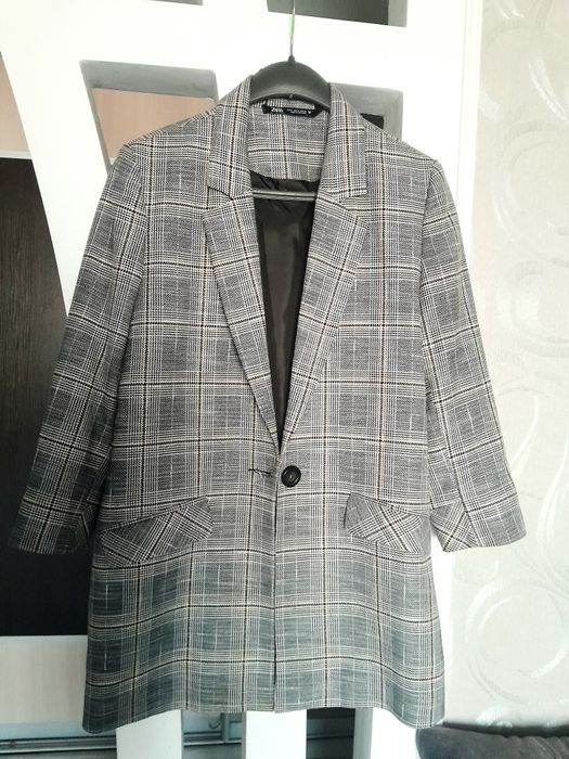 Піджак жіночий zara,блейзер чорний zara ,М,L