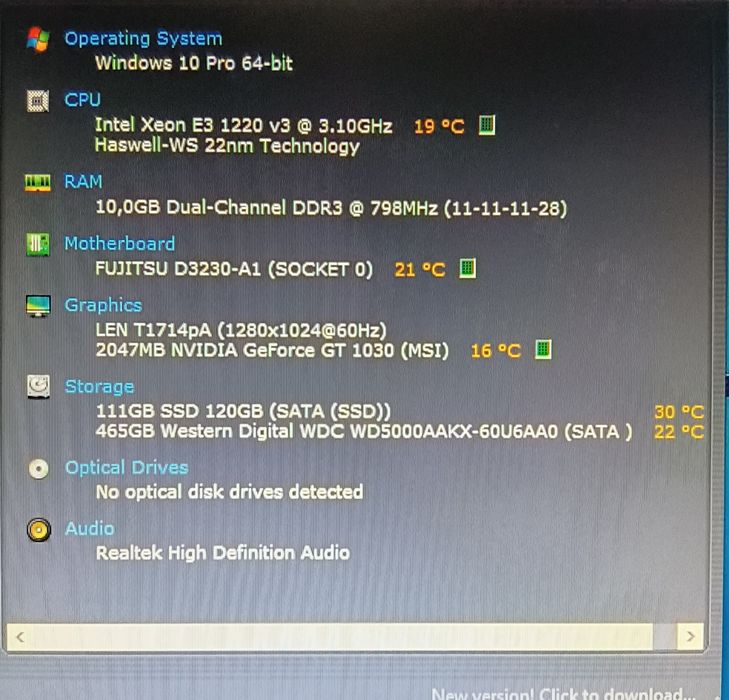 PC Gamer Completo Core i5 4460(Xeon 1220 v3)+GT 1030 +10gb+Hd/SSD 620g