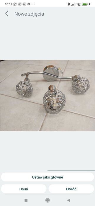Lampa i kinkiet z żarówkami 5 wat