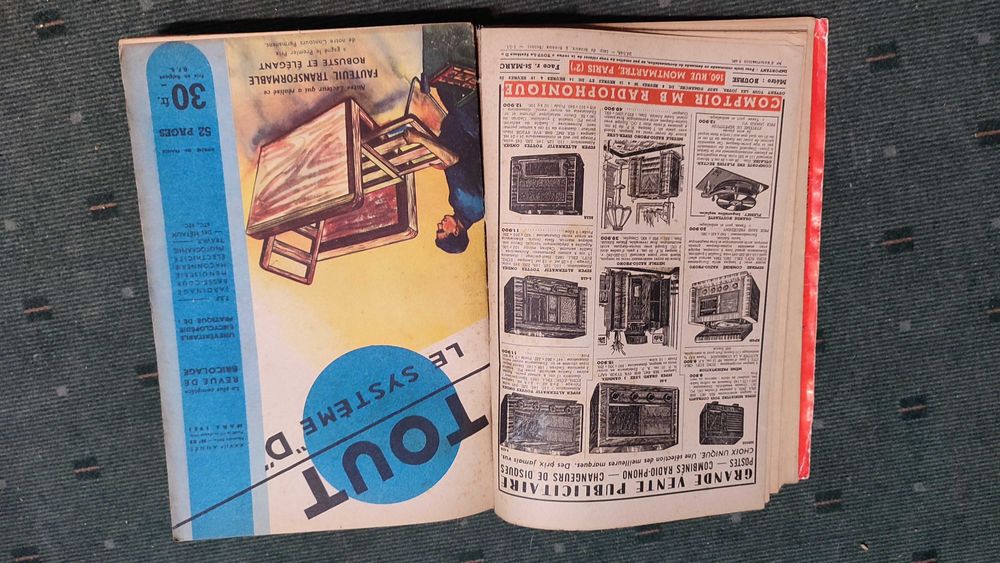 12 Revistas antigas de Bricolage TOUT LE SYSTEME "D" - 1951