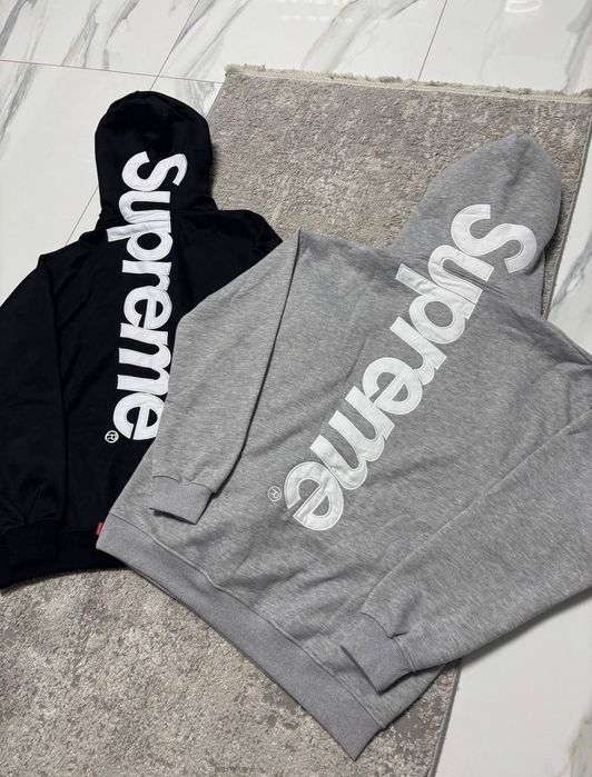 [В НАЯВНОСТІ] ХУДІ Supreme Big Logo / Зіпка Суприм / Зіпка супрім з великим лого в заді