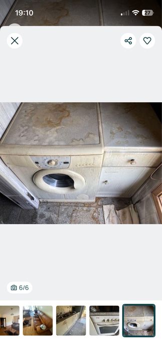 Mobiliário de cozinha e eletrodomésticos usados