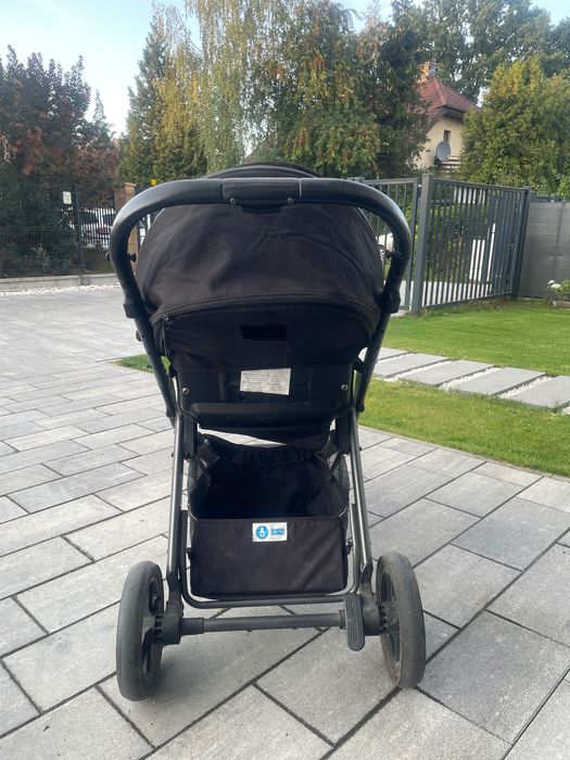 X lander X Pulse czarny 2w1 wózek i gondola z akcesoriam