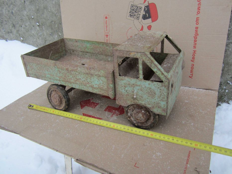 Ретро игрушка  лодка ,  трактор