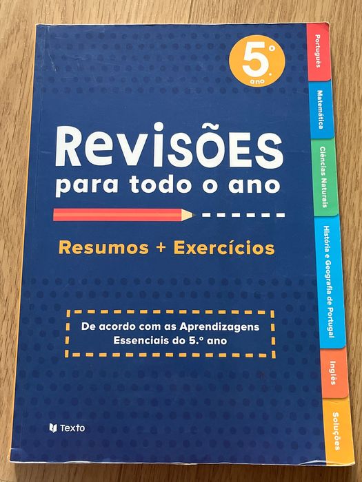 Livro de revisão com exercícios 5ano (preparação para testes)