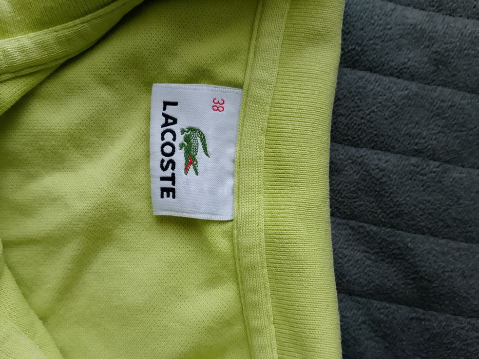 Bluzka polo Lacoste 38 limonkowa