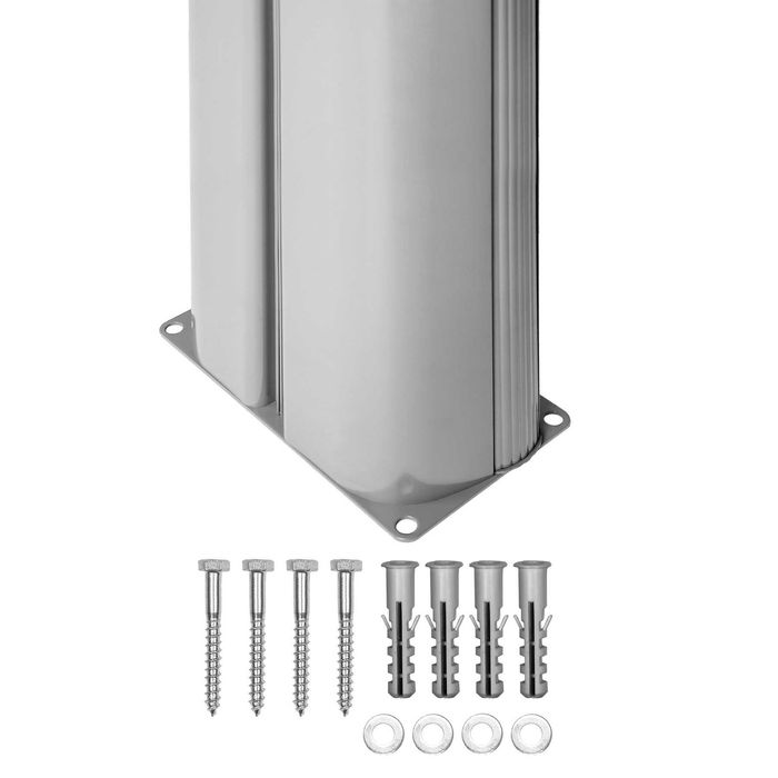 Podwójna markiza boczna czarny lub beżowy 200 x 600 cm OUTLET