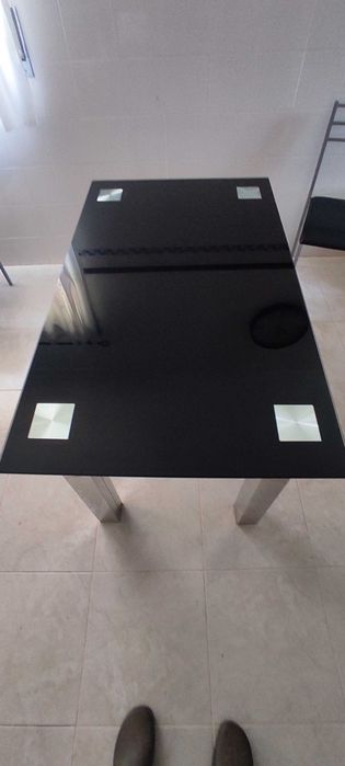 Mesa de cozinha vidro