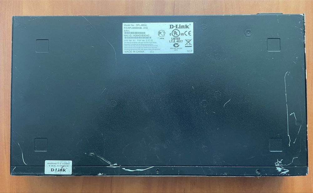 Міжмережевий екран D-Link DFL-860E