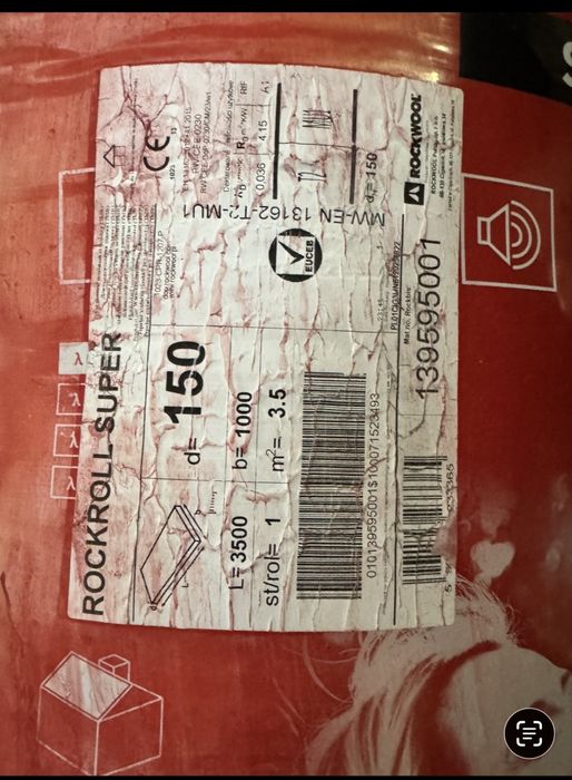 Wełna Rockwool Rockroll Super 150 mm 3,5 m2 jedna rolka