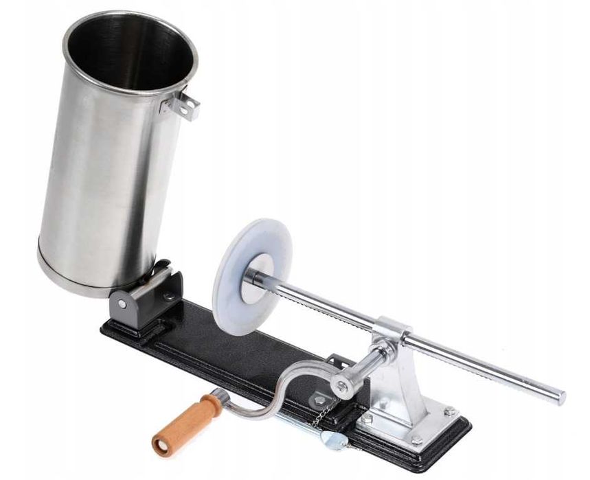 4 lejki + NADZIEWARKA do Kiełbas Wędlin MASZYNKA Szpryca POZIOMA Nowa