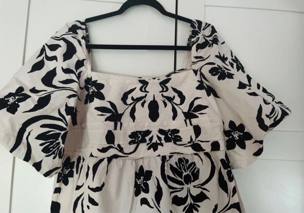 Sukienka plus size Next rozmiar 46 XXXL kwiaty Hiszpanka bawełna