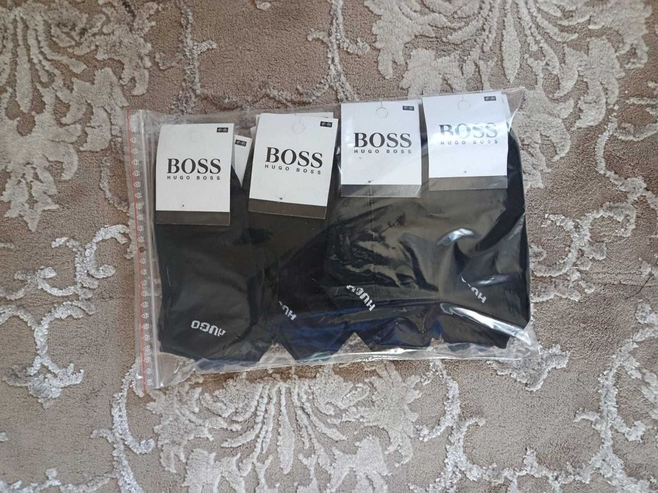 Komplet skarpetki męskie stopki Hugo Boss, 41-45, 12 sztuk