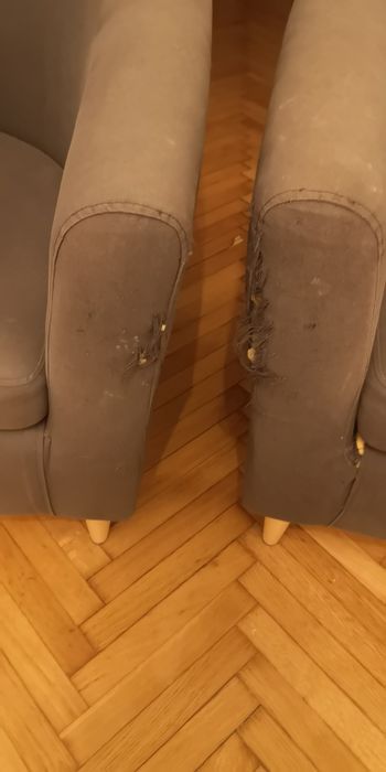 Fotele używane oraz stolik ikea oddam za darmo