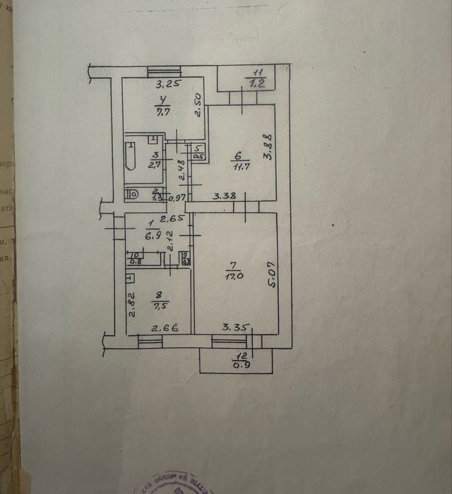 Продаж 3-х Бам індивідуальне опалення