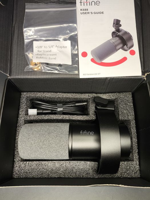 ‼️Fifine K688 - професійний XLR/USB мікрофон для ПК + Гарантія 6 Міс.