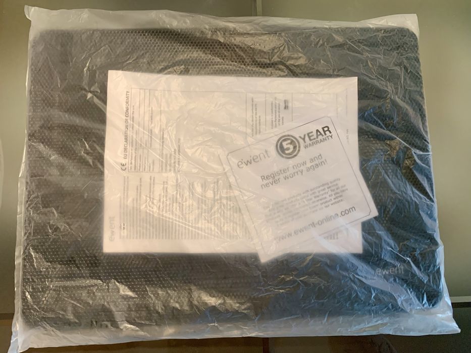 Base Notebook Cooling Pad Ewent até 17” com duas ventoinhas c/o Nova