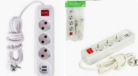 Электрический удлинитель новый с выключателем 5м + 2 USB