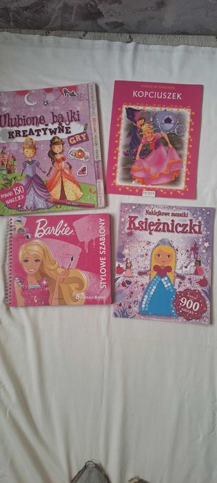 5 książek SZABLONY naklejki ZADANIA bajki