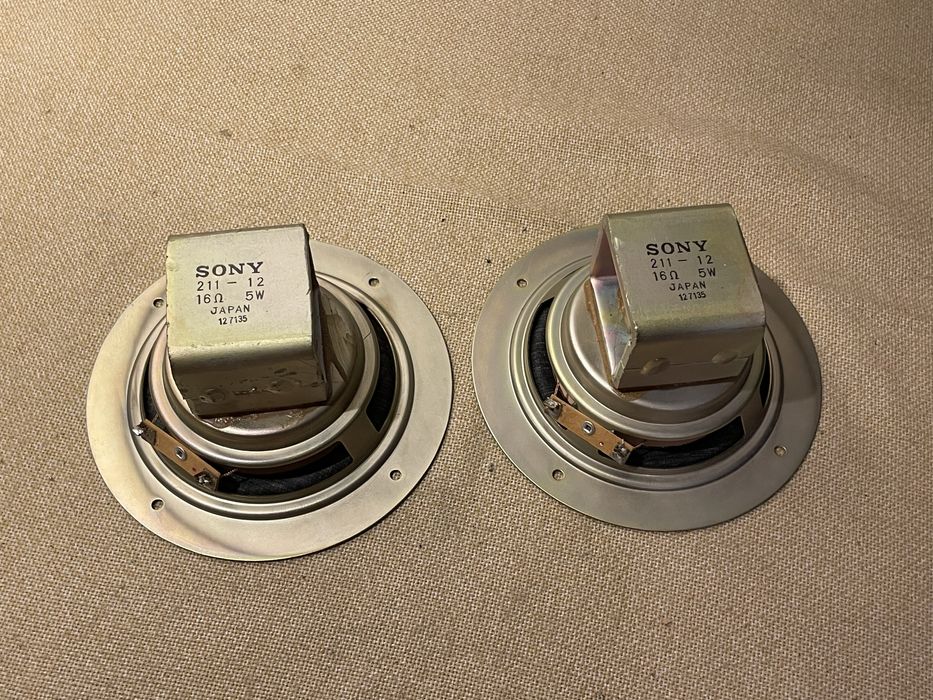 Шикарные широкополосные динамики 60-х CORAL / SONY 211-12 ALNICO