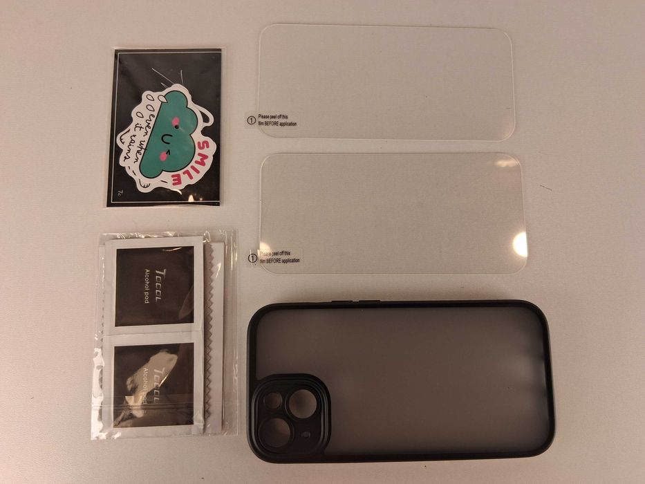 Y146 Etui Na Telefon iPhone 15 Szkło Hartowane Ochrona Zestaw