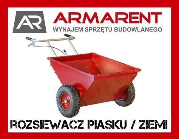 Rozsiewacz piasku / ziemi Piaskarka do trawnika Posypywarka WYNAJEM