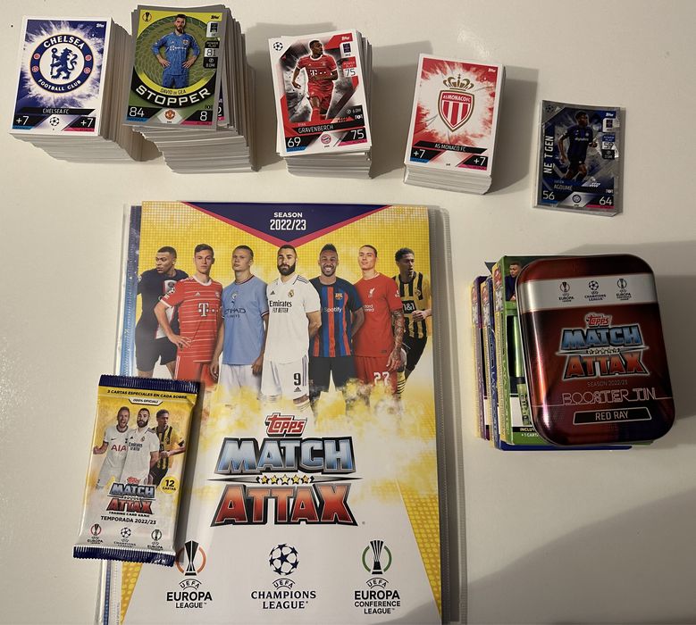 Cartas Match Attax 22/23 Topps - (241 diferentes)