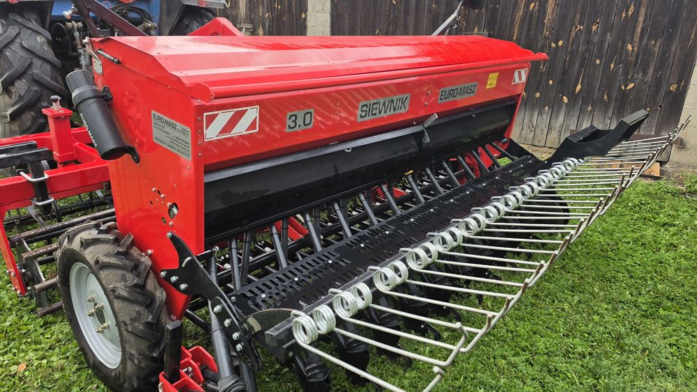 Siewnik EURO‑MASZ SR 3.0 + Agregat AGRO‑MIX 1020 – mało używane, gotowe do pracy