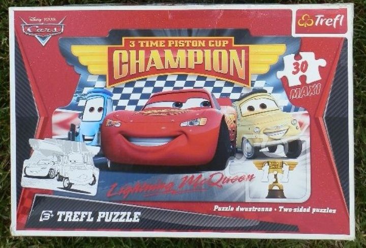 Dwustronne puzzle maxi Auta Cars