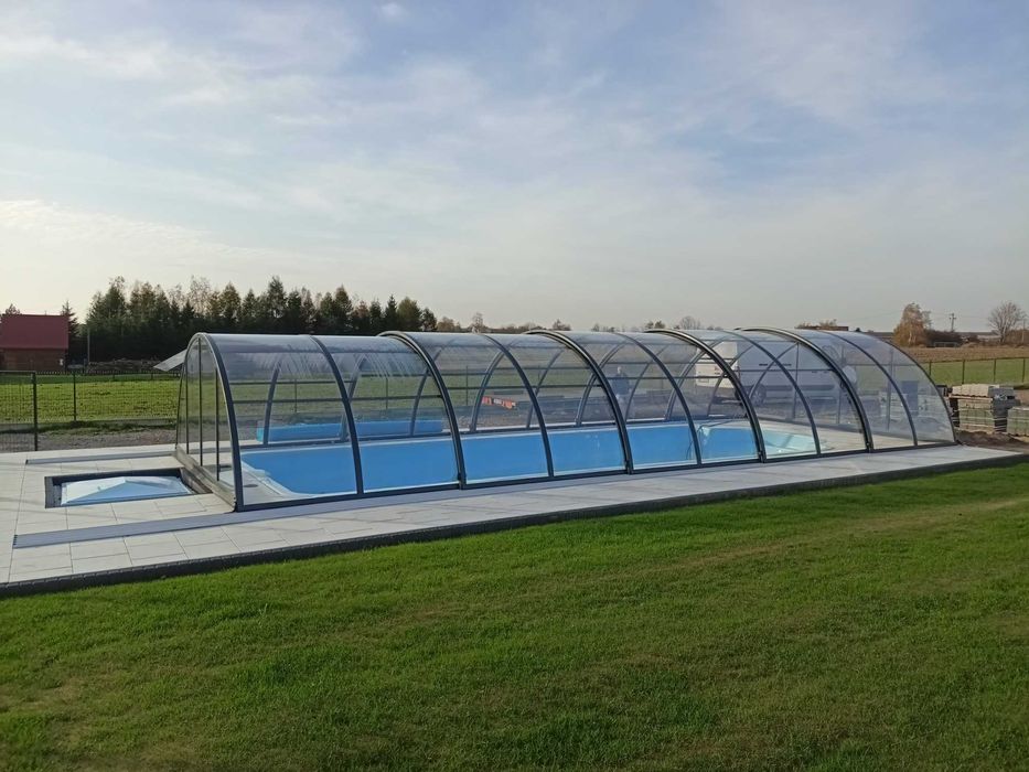 Zadaszenie basenu KLASIK wysokie 6,40x4,42x2,15 , PL 4mm